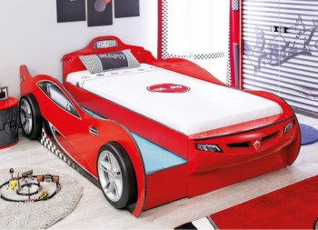 CARBED Кровать-машина Coupe с выдвижной кроватью Red 20.03.1306.00 в Легостаево - legostaevo.mebel54.com | фото