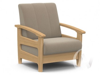 Кресло для отдыха Омега (бук лак/CATANIA LATTE) в Легостаево - legostaevo.mebel54.com | фото