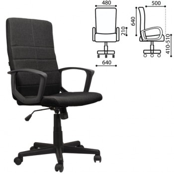 Кресло офисное BRABIX Focus EX-518 (черный) в Легостаево - legostaevo.mebel54.com | фото