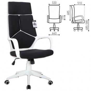 Кресло офисное BRABIX Prime EX-515 (черная ткань) в Легостаево - legostaevo.mebel54.com | фото