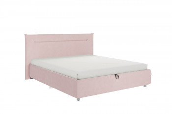Кровать 1,6 Альба (Нежно-розовый велюр/под-мех) в Легостаево - legostaevo.mebel54.com | фото