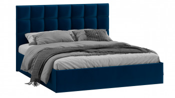Кровать без ПМ «Эмбер» Велюр Confetti/Blue в Легостаево - legostaevo.mebel54.com | фото