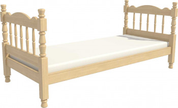 Кровать одинарная Аленка из массива сосны 800*1890 Сосна в Легостаево - legostaevo.mebel54.com | фото