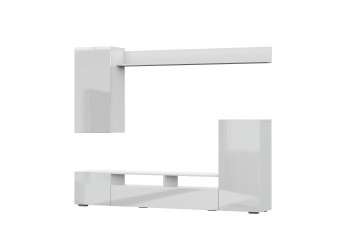 Мебель для гостиной МГС 4 (Белый/Белый глянец) в Легостаево - legostaevo.mebel54.com | фото