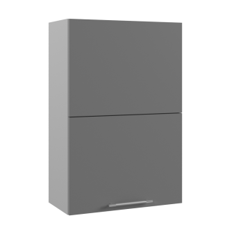 Ройс ПГПМ 600 Шкаф верхний Blum Aventos HF (Графит софт/корпус Серый) в Легостаево - legostaevo.mebel54.com | фото