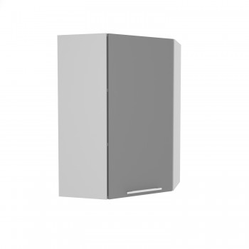 Ройс ВПУ 600 Шкаф верхний угловой высокий (Графит софт/корпус Серый) в Легостаево - legostaevo.mebel54.com | фото