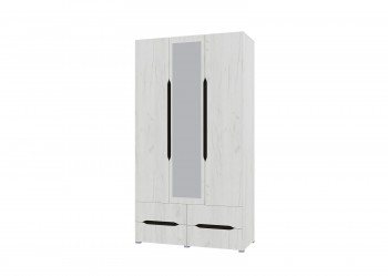 Шкаф 3-х створчатый с ящиками и зеркалом Вега (Прованс) в Легостаево - legostaevo.mebel54.com | фото