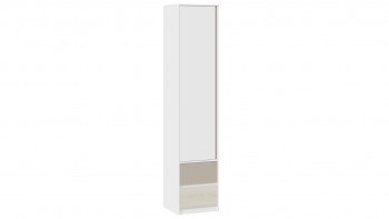 Шкаф для белья комбинированный «Сканди» Дуб Гарден/Белый/Глиняный серый в Легостаево - legostaevo.mebel54.com | фото